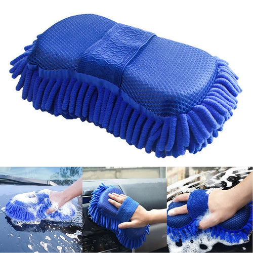 Car Wash Microfiber Chenille Car Wash Sponge Care Washing Brush Pad