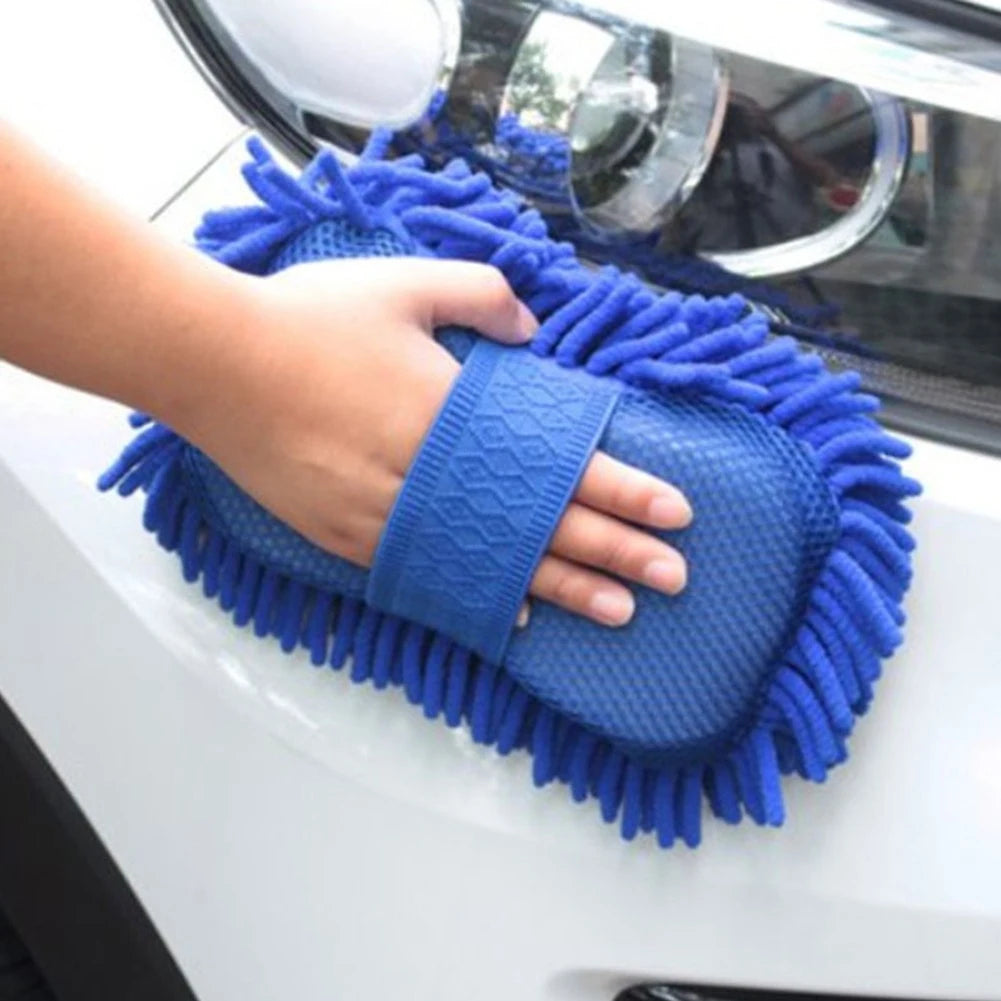 Car Wash Microfiber Chenille Car Wash Sponge Care Washing Brush Pad