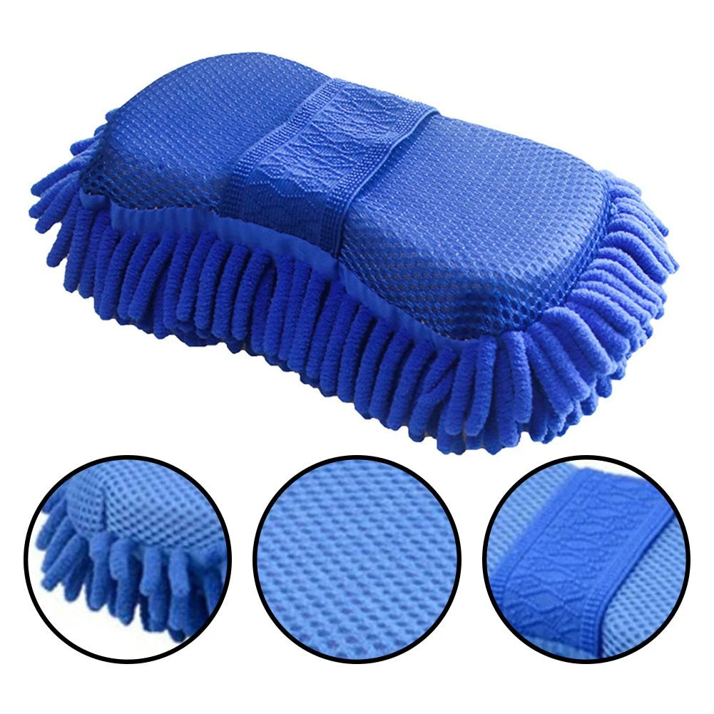 Car Wash Microfiber Chenille Car Wash Sponge Care Washing Brush Pad